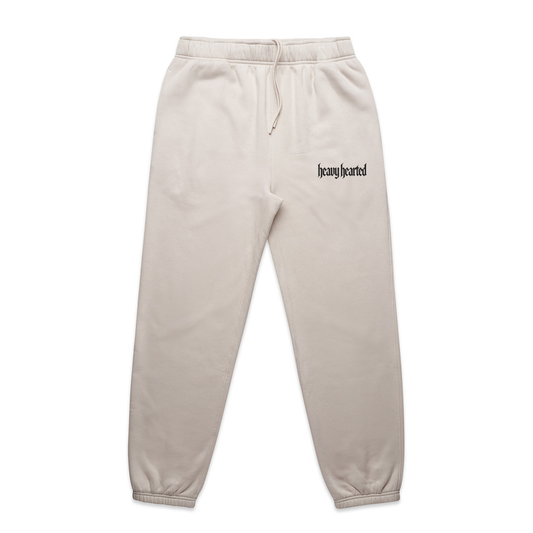 HEAVYWEIGHT JOGGERS - BONE & BLACK